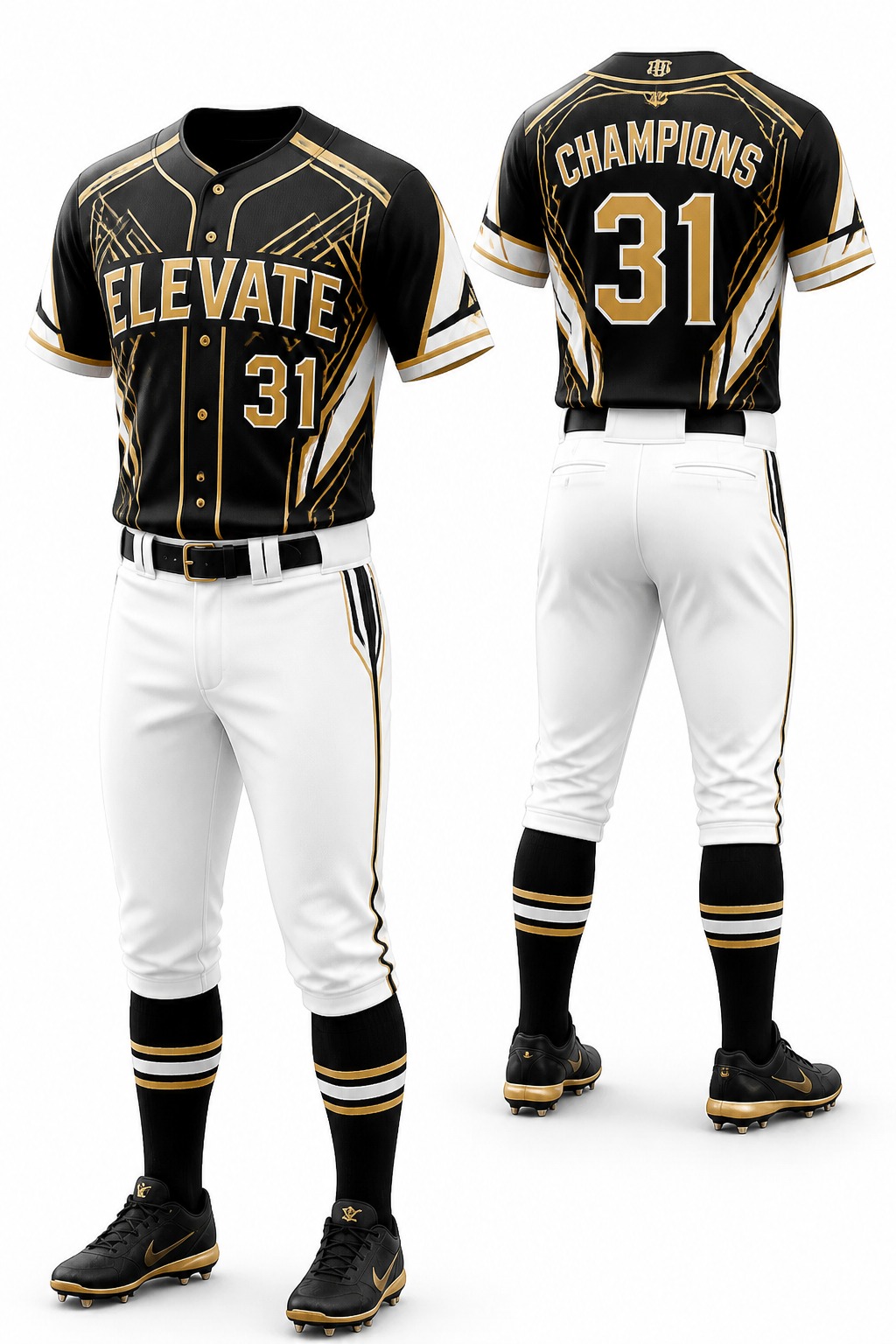 Custom Pro Baseball Uniform #08