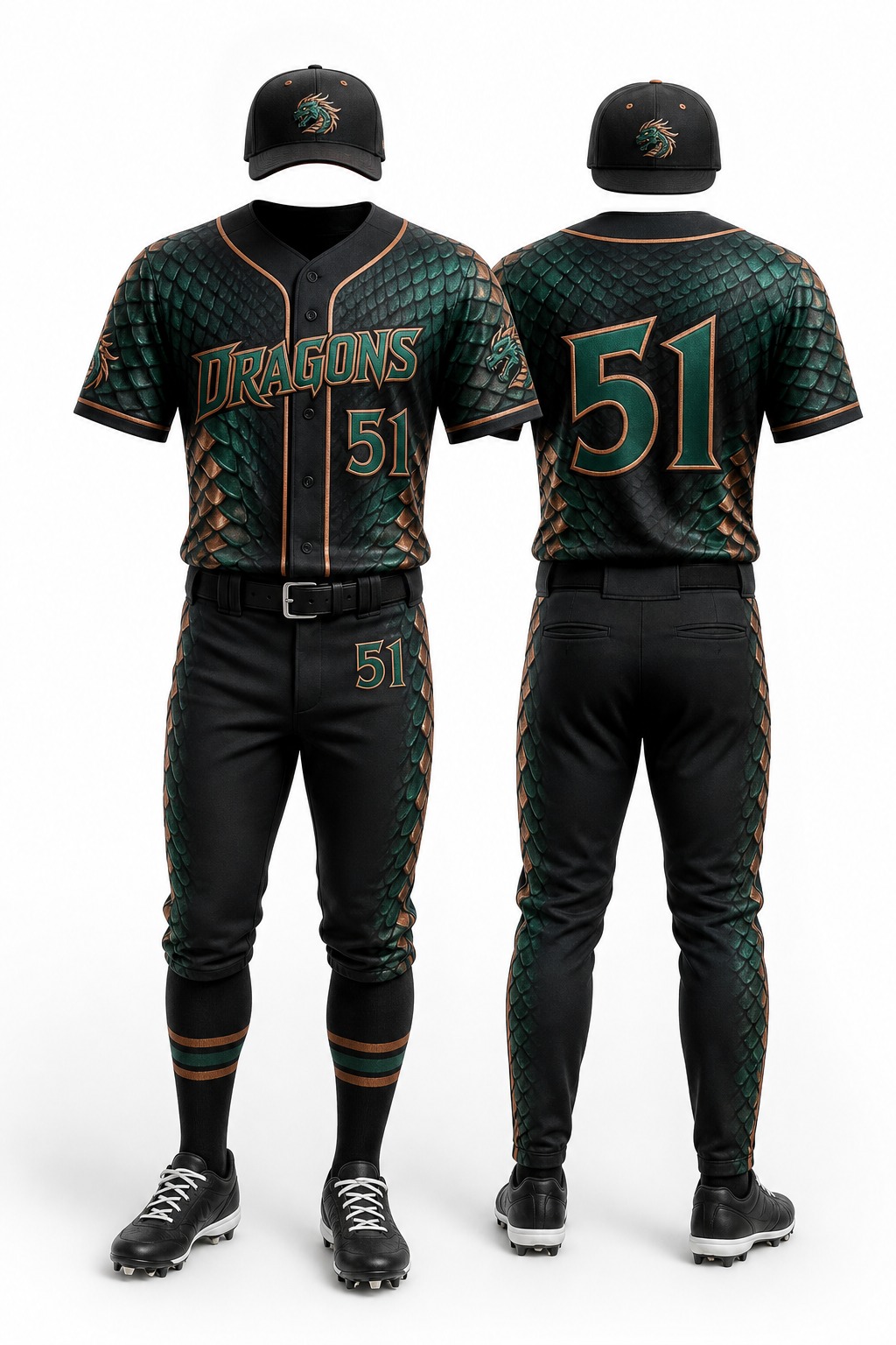 Custom Pro Baseball Uniform #12